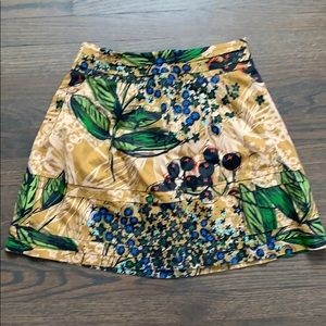 Adorable Anthropologie floral print mini skirt
